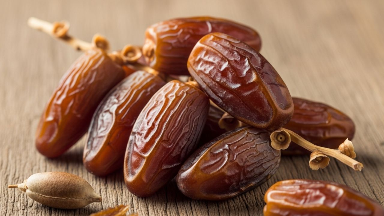 ખજૂર તેના ગરમ ગુણધર્મો (ગરમ તાસીર) માટે જાણીતા છે. શિયાળાની ઋતુમાં ખજૂર ખાવા ખૂબ જ ફાયદાકારક છે કારણ કે તે શરીરને ગરમ રાખવામાં મદદ કરે છે અને અંદરથી કુદરતી હૂંફ પૂરી પાડે છે.ખજૂર ખાવાથી શરીરનું સામાન્ય તાપમાન જળવાઈ રહે છે, જેના કારણે શરદી થવાનું જોખમ ઘટી જાય છે.