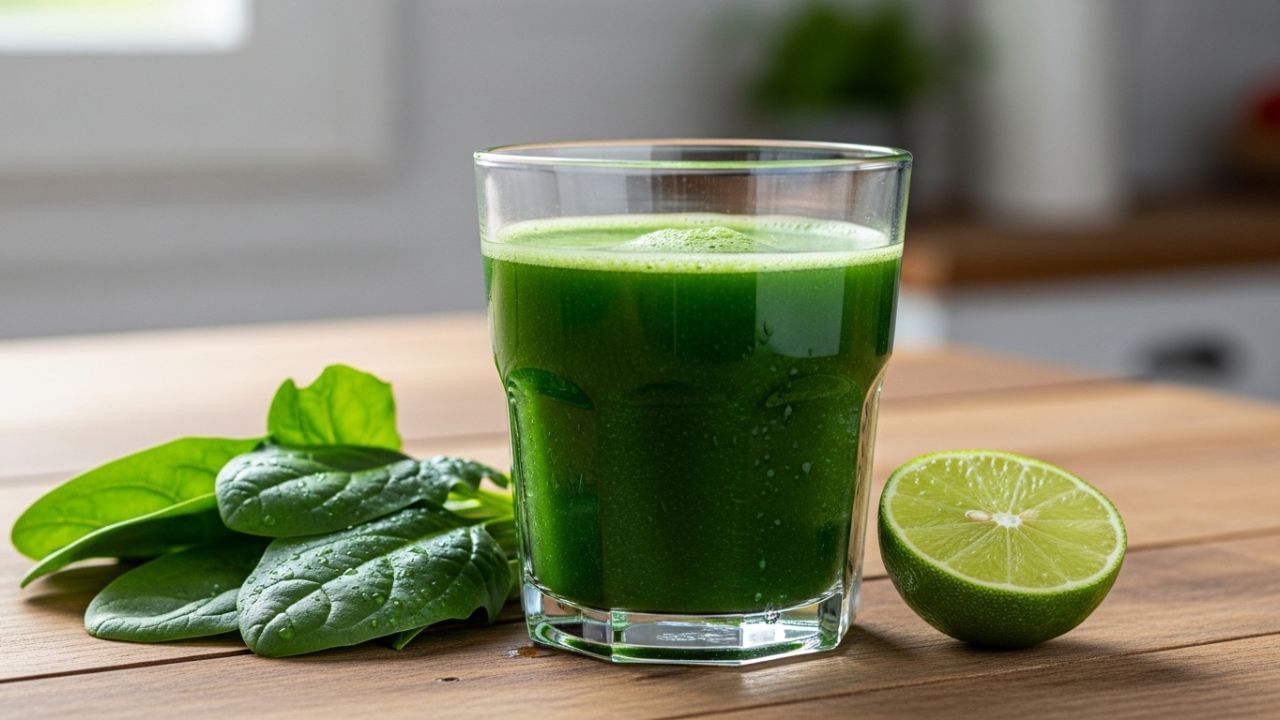 નિષ્ણાતોના મતે, પાલકનો રસ પીવાના ઘણા ફાયદા છે. ઉદાહરણ તરીકે, તેમાં સારી માત્રામાં આયર્ન હોય છે, જે એનિમિયા સામે લડવામાં મદદ કરે છે. પાલક આંખો માટે અત્યંત ફાયદાકારક માનવામાં આવે છે, તેથી જેઓ તેમની દૃષ્ટિ સુધારવા માંગે છે તેઓ પાલકનો રસ પણ પીઈ શકે છે. પાલકમાં ફાઇબર પણ હોય છે, જે પાચનતંત્રને સુધારવામાં મદદ કરે છે. આ કબજિયાત અને ગેસ જેવી સમસ્યાઓથી રાહત આપે છે.