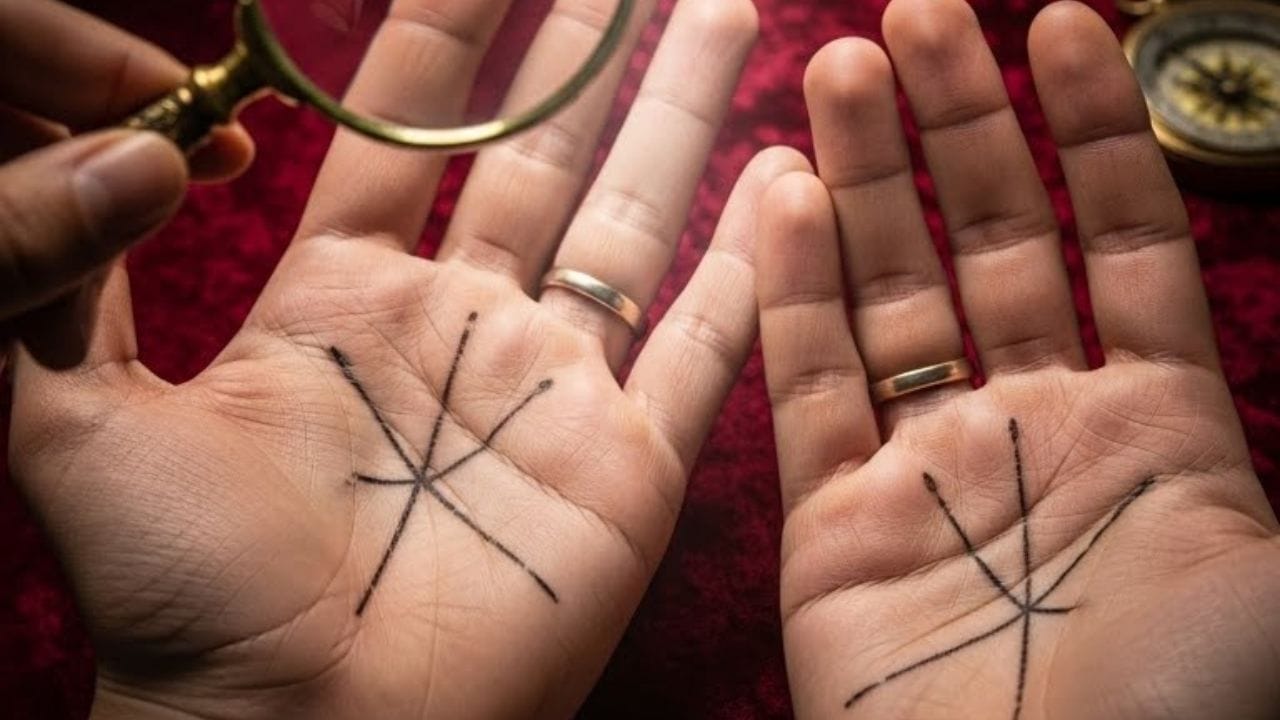 રિંગ ફિંગર નીચેનો ભાગ, જેને સૂર્ય પર્વત કહેવાય છે, તે ખૂબ જ શુભ માનવામાં આવે છે. જો તે મુખ્ય અને મુખ્ય હોય, તો તે વ્યક્તિના ભાગ્ય અને નાણાકીય શક્તિ દર્શાવે છે. ખાસ કરીને જ્યારે હૃદય રેખામાંથી રેખાઓ સૂર્ય પર્વત તરફ વિસ્તરે છે અને નાના ત્રિકોણ અથવા ચોરસ બનાવે છે, ત્યારે તે કરોડપતિ બનવાની મજબૂત સંભાવના દર્શાવે છે. આવા લોકો માત્ર પૈસા કમાવવામાં સફળ થતા નથી, પરંતુ તેમની સંપત્તિ અને સમૃદ્ધિમાં પણ વધારો થાય છે. (AI-Generated Image)