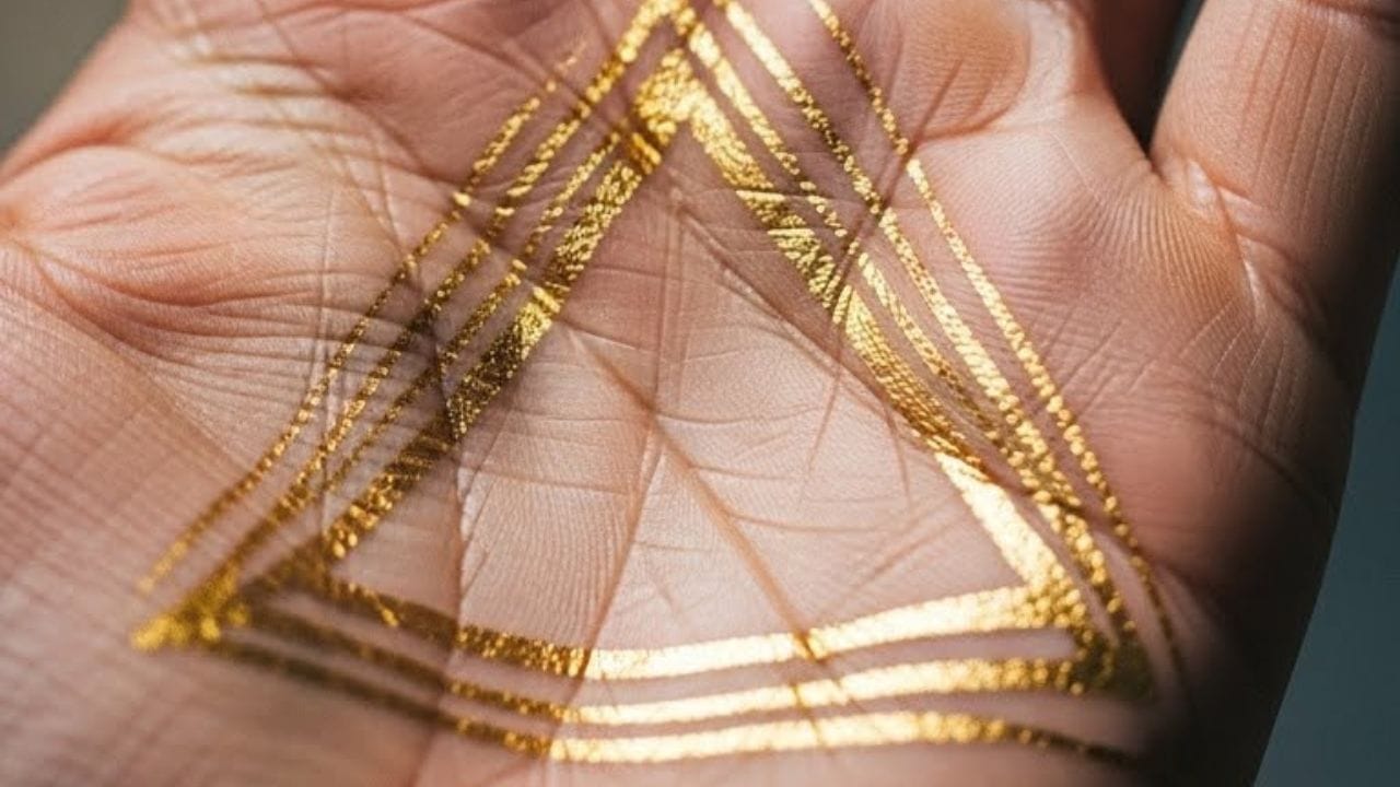 હથેળી પર ગોળાકાર અથવા રિંગ આકારનું ચિહ્ન અત્યંત શુભ માનવામાં આવે છે. આ પ્રતીક સમૃદ્ધિ, ભૌતિક સુખાકારી અને નાણાકીય સ્થિરતા દર્શાવે છે. આવા લોકો માત્ર ધનવાન જ નથી હોતા, પણ તેમનામાં અત્યંત ધનવાન અથવા તો અબજોપતિ બનવાની ક્ષમતા પણ હોય છે. (AI-Generated Image)