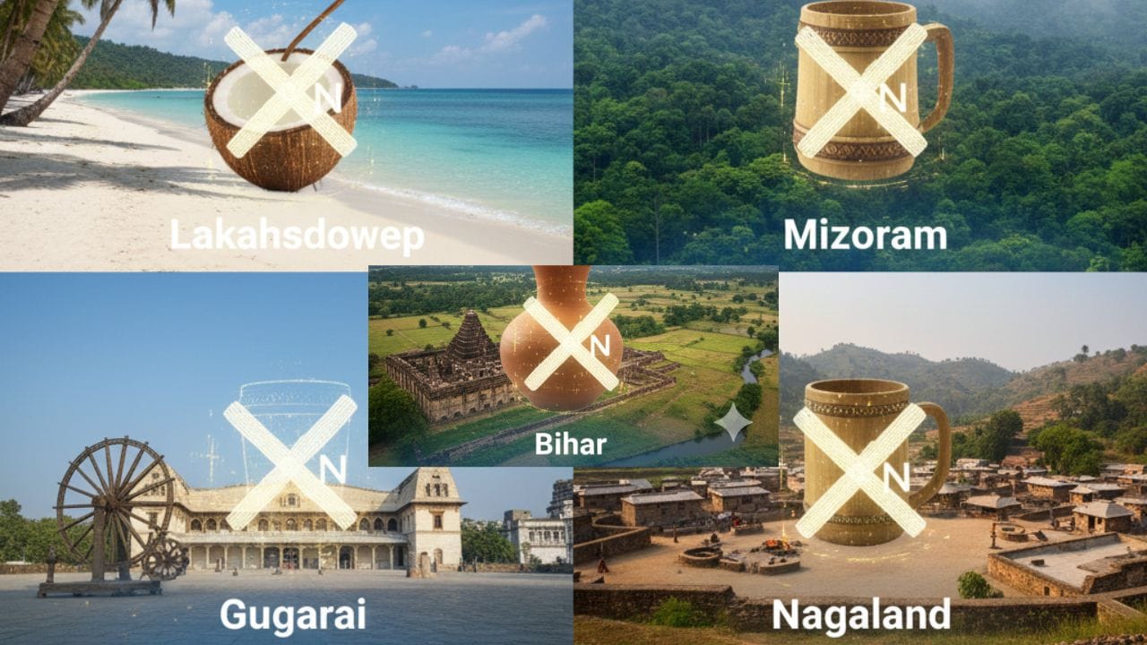 In these states of India, it is not only a crime to drink alcohol, but also to possess it, you may not know 6