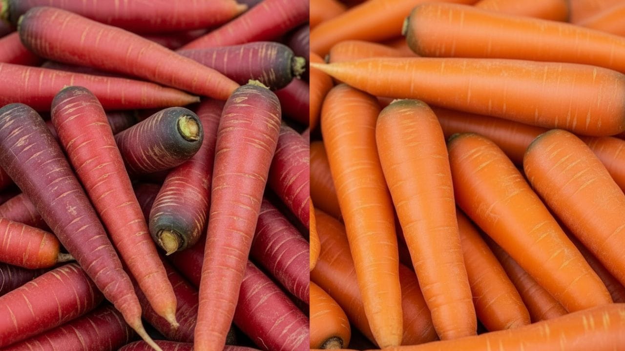જણાવી દઈએ કે, ગાજર સ્વાસ્થ્ય માટે ખૂબ જ ફાયદાકારક હોય છે. જો કે, બજારમાં બે પ્રકાર (લાલ ગાજર અને નારંગી ગાજર) ના ગાજર ઉપલબ્ધ છે. એવામાં લોકો ઘણીવાર મૂંઝવણમાં હોય છે કે, કયું ગાજર વધુ ફાયદાકારક છે? લાલ ગાજર ખાવું વધુ સારું કે નારંગી ગાજર?