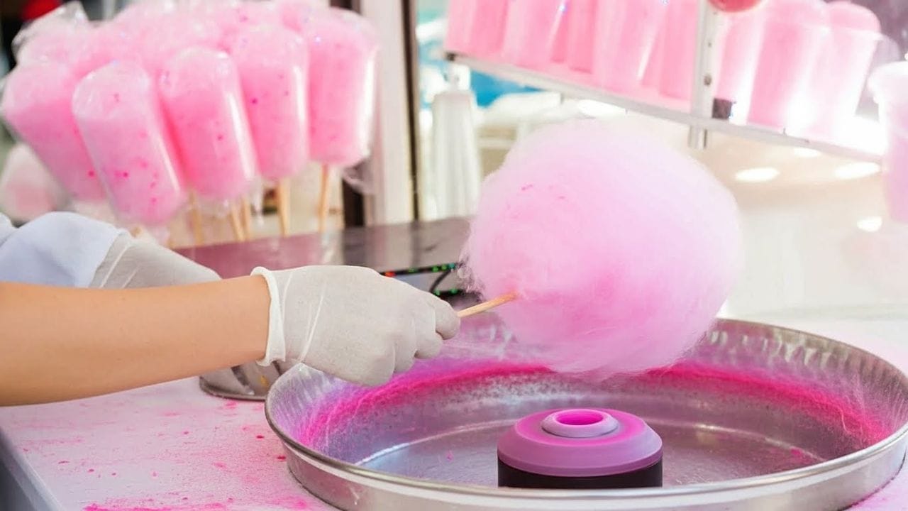 અમેરિકામાં વિલિયમ્સ જેમ્સ મોરિસન નામના ડેન્ટિસ્ટે સૌપ્રથમ કોટન કેન્ડી ખાધી હતી. વર્ષ 1897 માં જેમ્સ મોરિસન, એક કન્ફેક્શનર, જોન સી. વ્હિથોર્ને સાથે મળીને એક મશીન બનાવ્યું હતું. આ મશીન ગરમ ખાંડને કોટન કેન્ડીમાં ફેરવી નાખતું હતું. આ એક અનોખી શોધ હતી પરંતુ તે સમયે આની માંગ ખૂબ જ ઓછી હતી. 