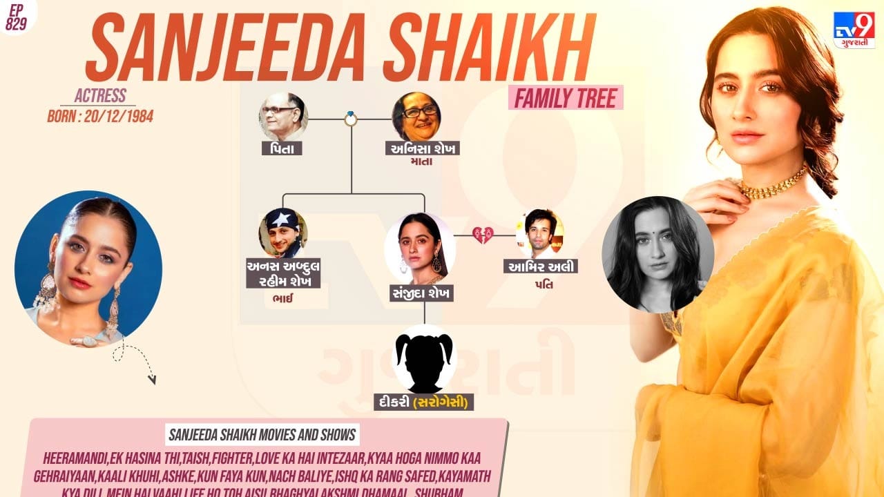 સંજીદા શેખના પરિવારમાં કોણ કોણ છે જુઓ