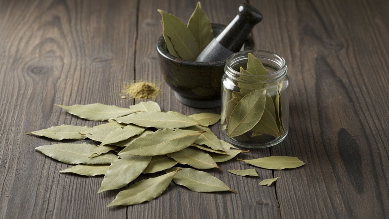 તમાલપત્ર તણાવ ઘટાડવામાં સહાયક છે, પાચનક્રિયાને વધુ સારી બનાવે છે અને વિવિધ ચેપોથી બચાવવામાં મદદ કરે છે. તેમાં રહેલા એન્ટીઑકિસડન્ટ, જીવાણુનાશક અને વાયરસ વિરોધી ગુણધર્મો ઘા ઝડપથી ભરાવામાં પણ ઉપયોગી બને છે. તમાલપત્રમાં વિટામિન A, B6 અને C જેવા મહત્વના પોષક તત્ત્વો સમાયેલાં હોય છે, જે શરીરની રોગપ્રતિકારક શક્તિ મજબૂત કરે છે. નિયમિત ઉપયોગથી રોગ સામે લડવાની શક્તિ વધે છે અને મેટાબોલિઝમ પણ સુધરે છે. ( Credits: AI Generated )