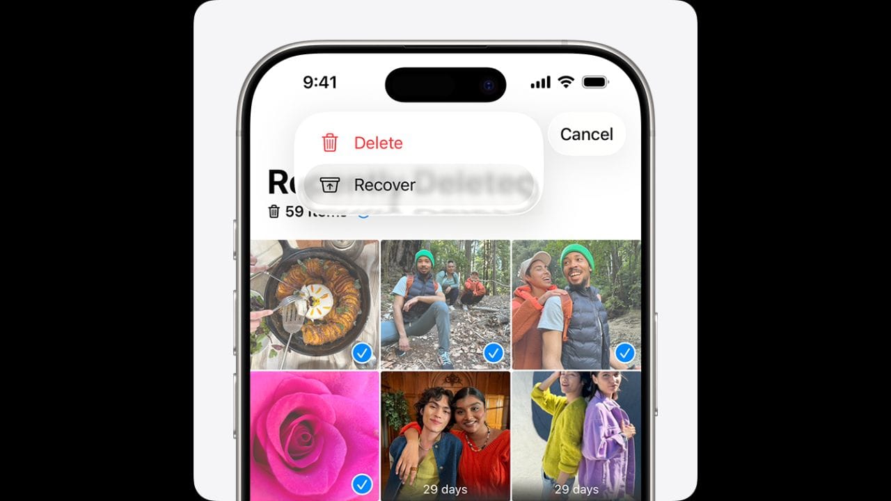 Trash કે Recently Deleted ફોલ્ડરમાં: એન્ડ્રોઇડ અને આઇફોન બંને પર, કાઢી નાખેલ ફોટા પહેલા એક અલગ ફોલ્ડરમાં ખસેડવામાં આવે છે. આને એન્ડ્રોઇડ પર ટ્રેશ અથવા બિન કહેવામાં આવે છે, અને આઇફોન પર Recently Deleted ફોલ્ડર કહેવામાં આવે છે. ફોટા સામાન્ય રીતે અહીં 30 દિવસ માટે તેમાં સંગ્રહિત થાય છે. તે સમયમર્યાદામાં, તમે તેમને એક જ ટેપથી પાછા મેળવી શકો છો.