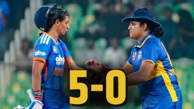 India vs Sri Lanka Womens 5th T20I : ભારત અને શ્રીલંકાની મહિલા ટીમ વચ્ચે 5 મેચની ટી20 સીરિઝની છેલ્લી મેચ તિરુવનંતપુરમના ગ્રીનફીલ્ડ સ્ટેડિયમમાં રમાઈ હતી. આ મેચમાં બંન્ને વચ્ચે શાનદાર ટકકર જોવા મળી હતી. 