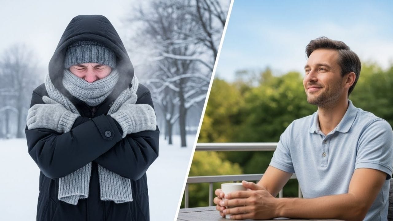 વિટામિન B12 શરીરમાં લાલ રક્તકણોની રચનામાં મહત્વની ભૂમિકા ભજવે છે. આ રક્તકણો શરીરના દરેક અંગ સુધી ઓક્સિજન પહોંચાડવાનું કામ કરે છે. જ્યારે વિટામિન B12 ની અછત થાય છે, ત્યારે લોહીમાં પૂરતા લાલ રક્તકણો બની શકતા નથી અને એનિમિયાની સમસ્યા ઊભી થાય છે. એનિમિયા થવાથી શરીરના કોષોને જરૂરી પ્રમાણમાં ઓક્સિજન અને ઉષ્મા મળતી નથી, જેના કારણે વ્યક્તિને વારંવાર ઠંડી લાગવાનો અનુભવ થાય છે. ( Credits: AI Generated )