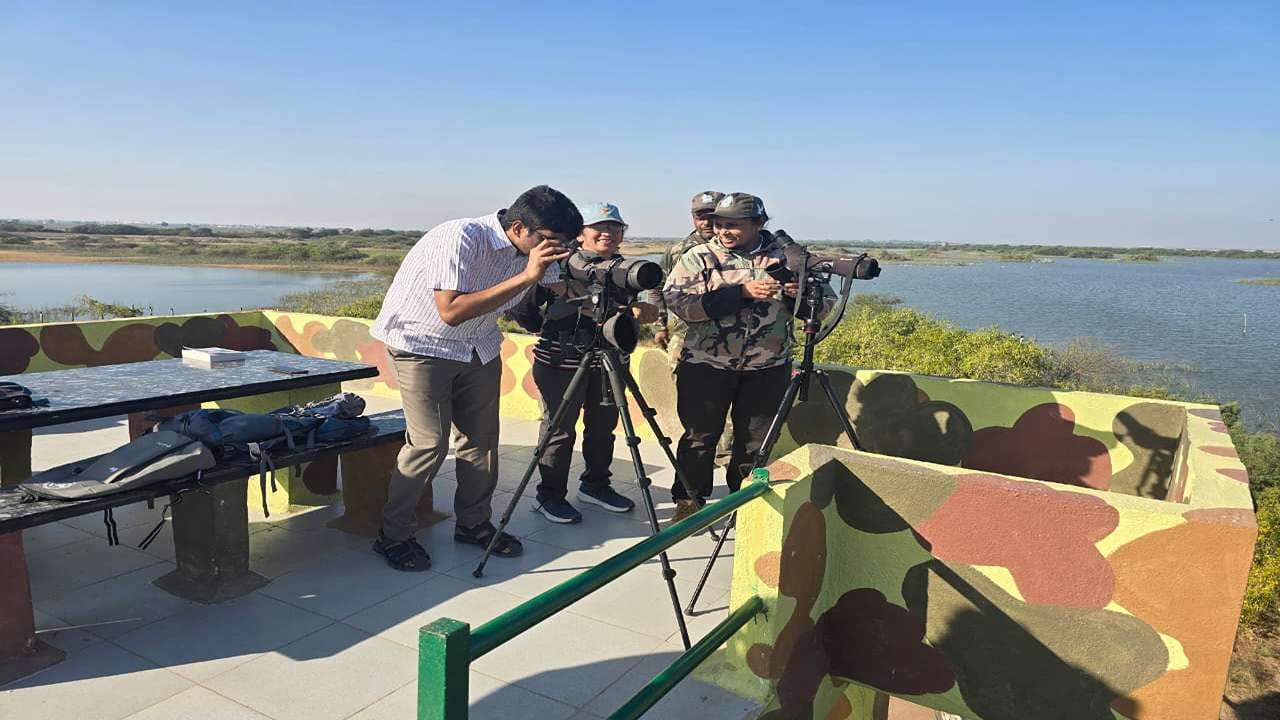 રાજકોટમાં 10, 11 અને 12 જાન્યુઆરી, 2026 દરમિયાન યોજાનાર વાઇબ્રન્ટ ગુજરાત રીજનલ કોન્ફરન્સ (VGRC)ની પૂર્વ તૈયારીના સમયમાં, ખીજડિયા પક્ષી અભયારણ્ય ગુજરાતના સંકલિત વિકાસ મોડેલનું કુદરતી ઉદાહરણ બની રહ્યું છે, જ્યાં પર્યાવરણીય સંરક્ષણ અને આર્થિક વિકાસ એકસાથે આગળ વધે છે. પ્રદેશની સમૃદ્ધ જૈવવિવિધતા કૃષિ, પ્રવાસન, આબોહવા સ્થિતિસ્થાપકતા અને ટકાઉ માળખાકીય વિકાસ જેવી રાજ્યની મુખ્ય પહેલોને પૂરક છે, જે VGRC દરમિયાન મુખ્ય કેન્દ્રબિંદુ રહેશે.