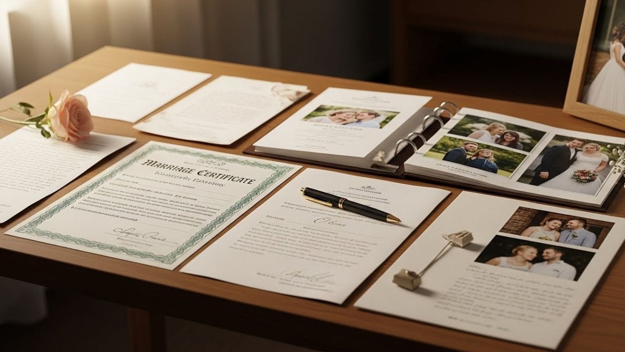 Love marriage documents