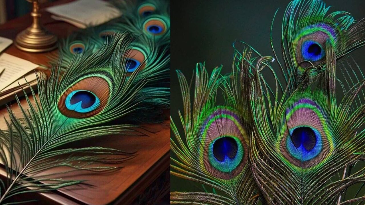 અભ્યાસ ડેસ્ક પર: તમારા બાળકના અભ્યાસ ટેબલ અથવા ઓફિસ ડેસ્ક પર ત્રણ મોર પીંછા મૂકો. આ એકાગ્રતા વધારે છે, બુદ્ધિને તેજ બનાવે છે અને કારકિર્દીમાં પ્રગતિને પ્રોત્સાહન આપે છે. એવું માનવામાં આવે છે કે અભ્યાસ કરતી વખતે અથવા કામ કરતી વખતે મોર પીંછા જોવાથી મનમાં શાંતિ મળે છે.