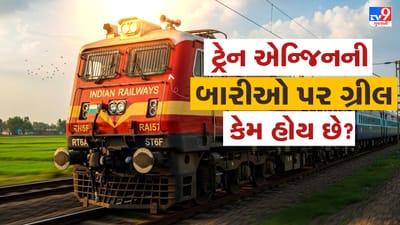 એક શહેરથી બીજા શહેર પહોંચવા માટે મોટાભાગના લોકો ટ્રેનને પસંદ કરે છે. ઘણા મુસાફરોએ જીવનમાં અનેક વખત ટ્રેનયાત્રા કરી હશે. ટ્રેનમાં સફર કરતી વેળાએ લોકો રેલ્વે પાટા પાસે પડેલા પથ્થરો, અથવા સ્ટેશનના બોર્ડ પર લખાયેલી  માહિતી પર નજર કરે છે. મુસાફરી દરમિયાન આવી ઘણી બાબતો નજરે પડે છે, જેનું મહત્વ કે કારણ સૌ કોઈને સ્પષ્ટ હોતું નથી. ઘણા મુસાફરોના મનમાં આવા દ્રશ્યો અંગે પ્રશ્નો ઊભા થાય છે, પરંતુ જવાબ મળતા નથી. આજના આ લેખમાં અમે એવી જ એક રસપ્રદ બાબત વિશે વાત કરવા જઈ રહ્યા છીએ. શું તમે ક્યારેય ધ્યાન આપ્યું છે કે ટ્રેનના એન્જિનની બારીઓ પર જાળી કેમ લગાવવામાં આવે છે? તેની પાછળનું સાચું કારણ શું છે,આજ અમે તમને તેની માહિતી આપીશું. ( Credits: AI Generated )