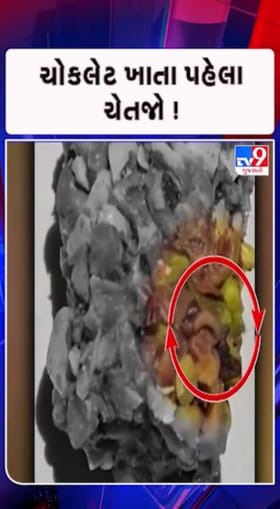 ચોકલેટમાંથી અનેક ઈયળ નીકળી હોવાનો વીડિયો વાયરલ