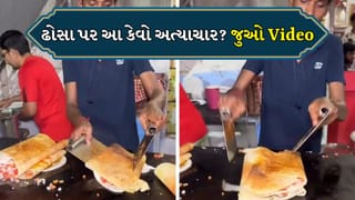 તવા પર સ્ટ્રીટ ફુડ વેન્ડરે ઢોસા પર કર્યો અત્યાચાર, વીડિયો જોઈને લોકોએ માથું પકડી લીધું