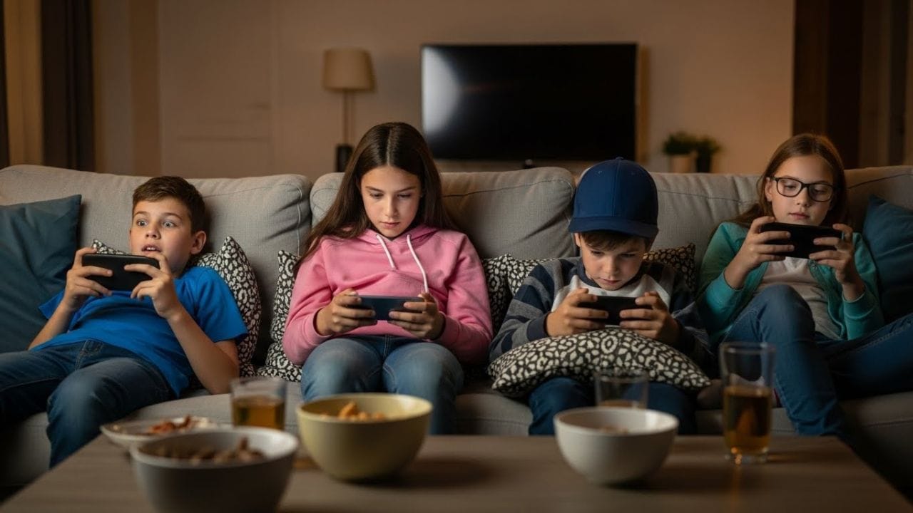 આ પણ મહત્વપૂર્ણ છે: દિવસ દરમિયાન મોબાઇલ ફોનનો ઉપયોગ મર્યાદિત સમય સુધી મર્યાદિત રાખો. બાળકોને બહાર રમવા અને શારીરિક પ્રવૃત્તિમાં જોડાવા માટે પ્રોત્સાહિત કરો. સૂતા પહેલા તેમને મોબાઇલ ફોન ન આપો. તમારા બાળક સાથે સમય વિતાવો અને તેમની સાથે ખુલીને વાતચીત કરો. મોબાઇલ ફોનના ઉપયોગ માટે સ્પષ્ટપણે નિયમો સ્થાપિત કરો અને તેનો અમલ કરો. (Image Credit : AI Image)
