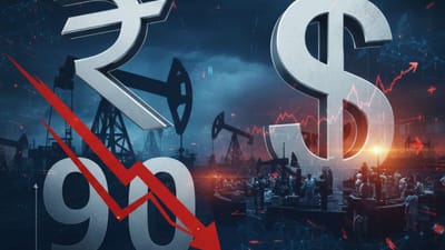 USD સામે રૂપિયો 90.21 ના સ્તર પર ગગડ્યો; FII ના એક્ઝિટ અને તેલના ભાવમાં વધારાથી બજારને ફટકો