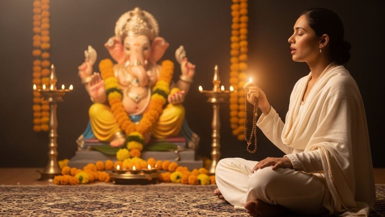 મંત્ર જાપ કરતી વખતે કેટલીક મહત્વપૂર્ણ બાબતોનું પાલન કરવું લાભદાયી માનવામાં આવે છે. શાંતિભર્યા વાતાવરણમાં, ખાસ કરીને સવાર કે સાંજના સમયે મંત્રોચ્ચાર કરવા ઉત્તમ ગણાય છે. સકારાત્મક ઊર્જા માટે દીવો કે અગરબત્તી પ્રગટાવી શકાય છે. મંત્રનો 108 વખત જાપ કરવો શ્રેષ્ઠ માનવામાં આવે છે અને એક જ મંત્રને નિયમિત રીતે જાપ કરવાથી વધુ સારો પ્રભાવ મળે છે. હંમેશા સ્વચ્છ સ્થળે બેસીને પૂરી શ્રદ્ધા અને ભક્તિભાવ સાથે મંત્ર જાપ કરવો જોઈએ. ( નોંધ :ટીવી9 કોઈ પણ પ્રકારે અંધશ્રદ્ધાને પ્રોત્સાહન આપતુ નથી. આ અહેવાલ માત્ર ધાર્મિક માન્યતા અને લોકોમાં પ્રચલિત માન્યતા, રીત રિવાજને આધારે રજૂ કરવામાં આવેલ છે. ) ( Credits: AI Generated )