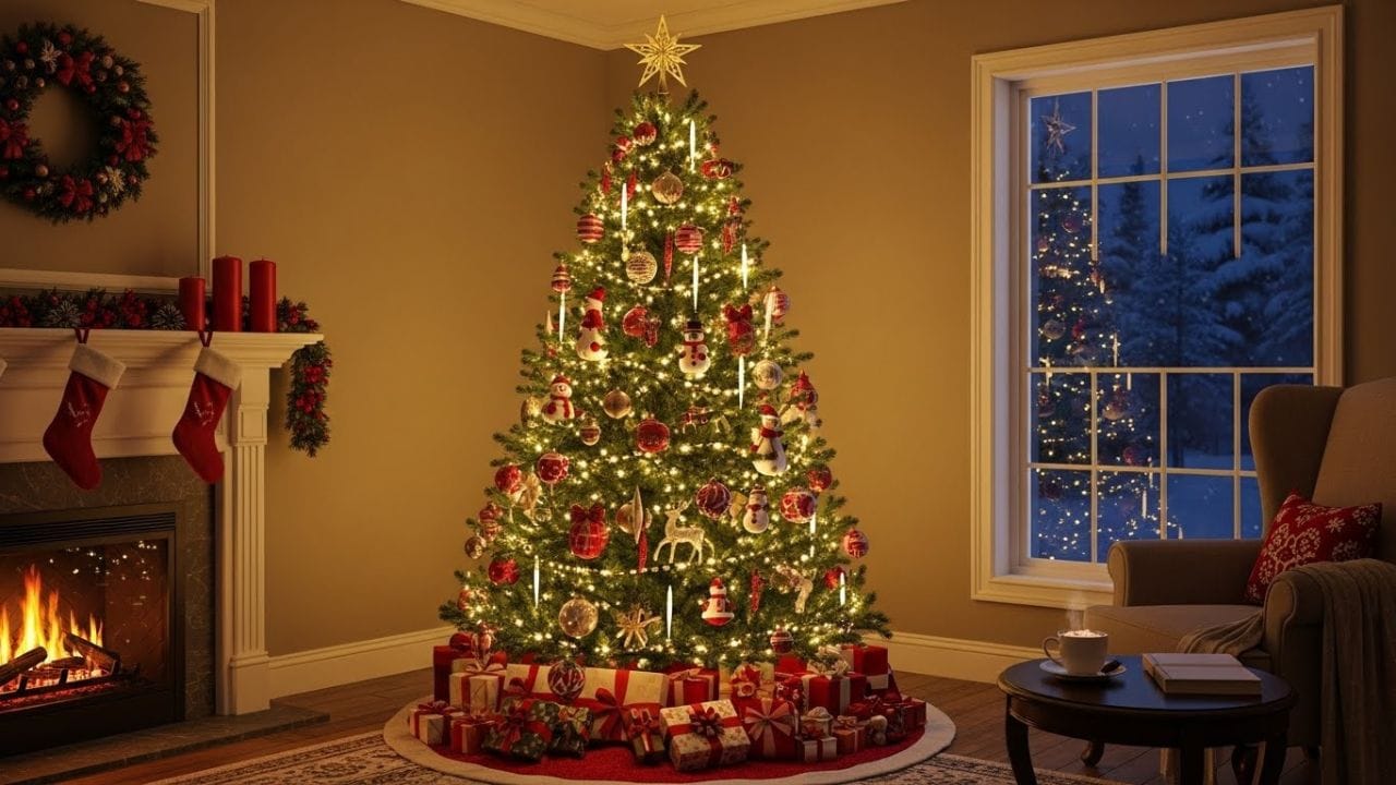 નાતાલનું વૃક્ષ ત્રિકોણાકાર હોય છે. જેનો ટોચ દેવદૂત ગેબ્રિયલ અથવા બેથલહેમના તારાનું પ્રતિનિધિત્વ કરે છે, જે એક પ્રતીક છે જે નકારાત્મક ઉર્જા અને શક્તિઓને દૂર કરવામાં મહત્વપૂર્ણ ભૂમિકા ભજવે છે.