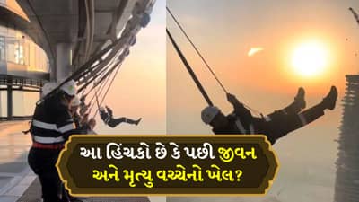 આટલી ઊંચાઈએ એડવેન્ચર હિંચકો…શ્વાસ અટકાવી દે તેવો સ્ટંટ!, video જોતાં લોકોના પણ શ્વાસ થંભ્યા