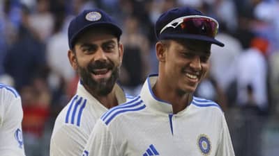 તેરે નામ... વિરાટ કોહલીએ મેદાનની વચ્ચે યશસ્વી જયસ્વાલની ઉડાવી મજાક, જુઓ વીડિયો