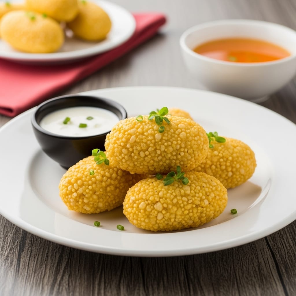 સાબુદાણા વડા સામાન્ય રીતે ઉપવાસ અથવા તહેવારો દરમિયાન ખાવામાં આવે છે, પરંતુ જ્યારે લીલી પાલક ઉમેરવામાં આવે છે, ત્યારે તેનો સ્વાદ અને પોષણ ઝડપથી વધે છે. પાલકમાં આયર્ન, ફાઇબર અને વિટામિન ભરપૂર હોય છે, જ્યારે સાબુદાણા તાત્કાલિક ઉર્જા પૂરી પાડે છે. (Image credit: AI)