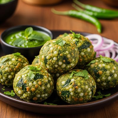 ભારતના ઘણા ભાગોમાં તીવ્ર ઠંડી પડી રહી છે. આ સમય દરમિયાન ઘણા લોકો વિવિધ પ્રકારની વાનગીઓનો આનંદ માણે છે. આ ઋતુ દરમિયાન ઘણા લોકો ક્રિસ્પી ખોરાક ખાવા માંગે છે. પરિણામે, ઘણા લોકો બહારથી બનાવેલ જંક ફૂડ ખાવાનું શરૂ કરે છે, જેના કારણે પાચન સંબંધી સમસ્યાઓ થઈ શકે છે. તેથી, આજે અમે તમારા માટે પાલક-સાબુદાણા વડા માટે ક્રિસ્પી રેસીપી લઈને આવ્યા છીએ, જે તમે સરળતાથી ઘરે બનાવી શકો છો. (Image credit: AI)