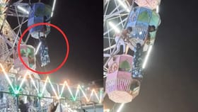 મેળામાં ચકડોળ પર મહિલા ફસાઈ, છોકરાની હિંમતથી બચ્યો જીવ