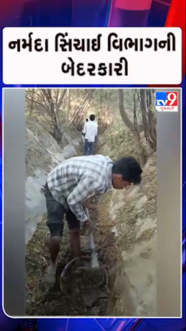 દેત્રોજ પંથકના ખેડૂતોમાં રોષ, કેનાલની જાતે સફાઈ કરી