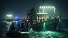 પોરબંદર મરીન પોલીસે ગેરકાયદેસર LED લાઇટ મારફતે માછીમારી પર કાર્યવાહી