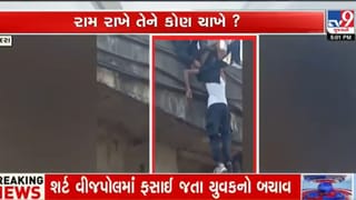 વડોદરા નંદેસરી બ્રિજ પર કાળમુખો અકસ્માત, શર્ટ વીજપોલમાં ફસાઈ જતાં યુવકનો ‘ફિલ્મી’ બચાવ