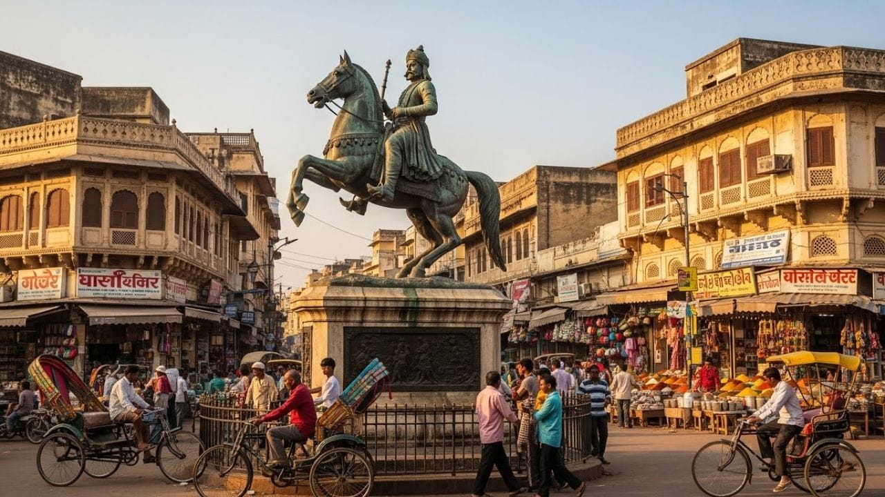 ક્રોસરોડ્સ પર ઘોડાની મૂર્તિઓ બનાવવાની પરંપરા ક્યારે અને ક્યાંથી ઉદ્ભવી?: ક્રોસરોડ્સ પર અશ્વારોહણ મૂર્તિઓ બનાવવાની પરંપરા પ્રાચીન ગ્રીસ અને ખાસ કરીને પ્રાચીન રોમથી શરૂ થાય છે, જ્યાં આવી કાંસ્ય મૂર્તિઓ છઠ્ઠી સદી BCની આસપાસ લશ્કરી નેતાઓ અને સમ્રાટોની શક્તિ, સત્તા અને લશ્કરી સફળતાના પ્રતીક તરીકે બનાવવામાં આવી હતી.
