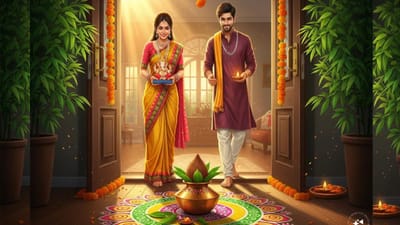 ભારતીય સંસ્કૃતિમાં, ઘર ફક્ત રહેવાનું સ્થળ નથી, પરંતુ એક કેન્દ્ર છે જે જીવનની દિશા નક્કી કરે છે. જ્યારે કોઈ નવું ઘર બનાવે છે અથવા ખરીદે છે, ત્યારે રહેવા પહેલાં ગૃહપ્રવેશની પૂજા વિધિ કરવામાં આવે છે. આ ફક્ત એક ધાર્મિક વિધિ નથી, પરંતુ એક પ્રક્રિયા છે જે ઘર અને તેના રહેવાસીઓના જીવન વચ્ચે એક ઉર્જાવાન જોડાણ સ્થાપિત કરે છે. આજકાલ, ઘણા લોકો નોકરી, સ્થળાંતર, માંદગી અથવા કૌટુંબિક કારણોસર ધાર્મિક વિધિઓનું પાલન કર્યા વિના ઘરમાં રહેવા જાય છે. તો શું શાસ્ત્રો મુજબ ગૃહપ્રવેશની પૂજા કર્યા વગર નવા ઘરમાં રહેવા જવું યોગ્ય છે કે નહીં ચાલો જાણીએ. (Image Credit-AI)