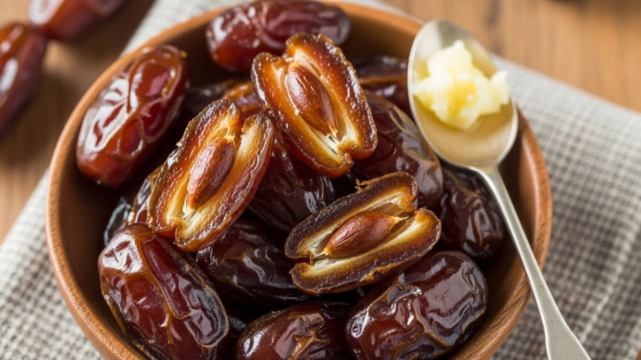 ખજૂરમાં રહેલી કુદરતી સુગર તાત્કાલિક ઉર્જા પૂરી પાડે છે, જેના કારણે તે સવારે ખાવાથી ખૂબ જ ફાયદાકારક બને છે. વધુમાં, ઘીમાં સ્વસ્થ ચરબી હોય છે જે સતત ઊર્જા પૂરી પાડે છે અને તમને પેટ ભરેલું રાખે છે.