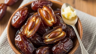 ખજૂરમાં રહેલી કુદરતી સુગર તાત્કાલિક ઉર્જા પૂરી પાડે છે, જેના કારણે તે સવારે ખાવાથી ખૂબ જ ફાયદાકારક બને છે. વધુમાં, ઘીમાં સ્વસ્થ ચરબી હોય છે જે સતત ઊર્જા પૂરી પાડે છે અને તમને પેટ ભરેલું રાખે છે.