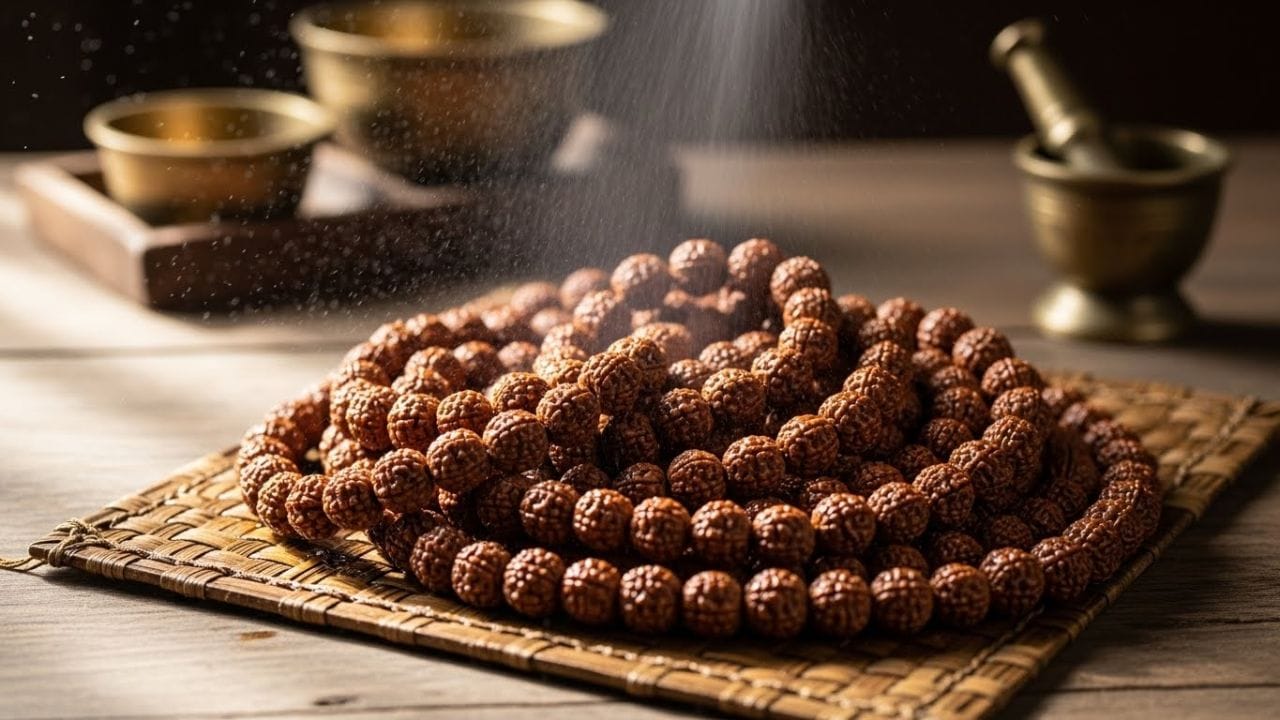 આનાથી માળા પર ધૂળ (Dust) જામતી નથી અને ભેજ (Moisture) લાગતો નથી. માળાની ચમક જાળવી રાખવા માટે, તમે અઠવાડિયામાં એકવાર તેને હળવા હાથે સારી રીતે સાફ કરી શકો છો.