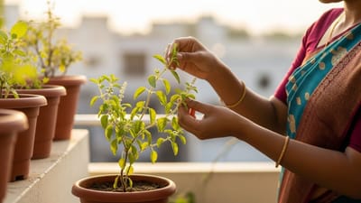 ધાર્મિક વિધિઓ દરમિયાન કેટલીક વસ્તુઓ જરૂરી છે. આ વસ્તુઓનો ઉપયોગ તેમની શુદ્ધતા અને પવિત્રતા માટે થાય છે. તુલસીના પાન આ યાદીમાં સામેલ છે. ધાર્મિક વિધિઓ દરમિયાન તેનો ઉપયોગ કરવામાં આવે છે. હિન્દુ ધર્મમાં તુલસીનો છોડ ખૂબ જ પૂજનીય છે. માન્યતા અનુસાર, આ છોડમાં દેવી લક્ષ્મીનો વાસ છે.