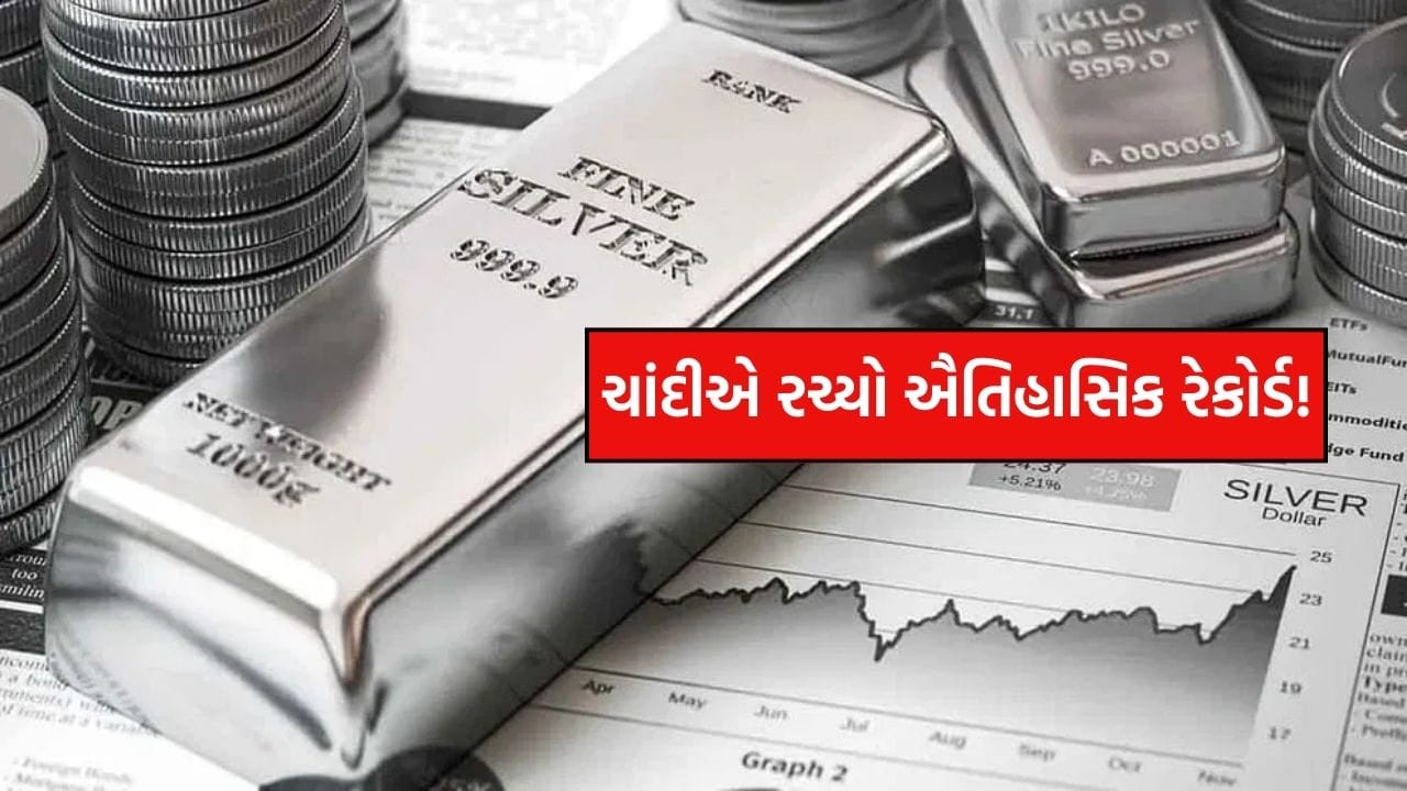 ચાંદીએ રચ્યો ઐતિહાસિક રેકોર્ડ ! 103% ના જંગી વળતર સાથે ભાવ ₹1.8 લાખ, હવે ₹2,00,000 સુધી જવાની આગાહી