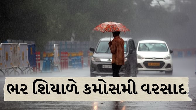 પોરબંદરમાં વાતાવરણમાં પલટો, ભર શિયાળે કમોસમી વરસાદ