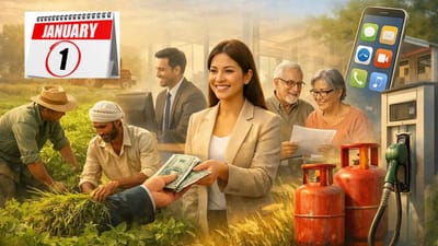 નવું વર્ષ ફક્ત કેલેન્ડર જ નહીં પરંતુ સામાન્ય માણસના રોજિંદા જીવન સાથે સંબંધિત ઘણા મહત્વપૂર્ણ નિયમોમાં પણ ફેરફાર કરે છે. 1 જાન્યુઆરી, 2026થી, ઘણા નાણાકીય, કર, ગેસ, રેલવે અને ડિજિટલ ચુકવણી નિયમો અમલમાં આવ્યા છે, જેની સીધી અસર તમારા ખિસ્સા, સુવિધા અને આયોજન પર પડી છે. જ્યારે કેટલાકને રાહત મળી છે, તો કેટલાકને આંચકો પણ લાગ્યો છે. આજથી કુલ 8 મોટા ફેરફારો અમલમાં આવ્યા છે, જેમાં LPG ગેસના ભાવથી લઈને ટ્રેન ટિકિટ બુકિંગ, PAN-આધાર લિંકિંગ અને ક્રેડિટ સ્કોરનો સમાવેશ થાય છે. ચાલો આ નિયમોને સરળ શબ્દોમાં સમજીએ અને તમારે કઈ સાવચેતી રાખવી જોઈએ.