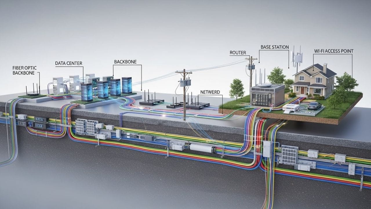 ઇન્ટરનેટની ગતિ મોટાભાગે ઉપયોગમાં લેવાતા ફ્રીક્વન્સી બેન્ડ પર આધાર રાખે છે. 4G, 5G અને શરૂઆતના 6G જેવી ટેકનોલોજીઓ અલગ અલગ ફ્રીક્વન્સીનો ઉપયોગ કરે છે. ઉચ્ચ ફ્રીક્વન્સી વધુ ડેટા વહન કરે છે અને ઝડપી ગતિ પ્રદાન કરે છે. (Image Credit: Ai)