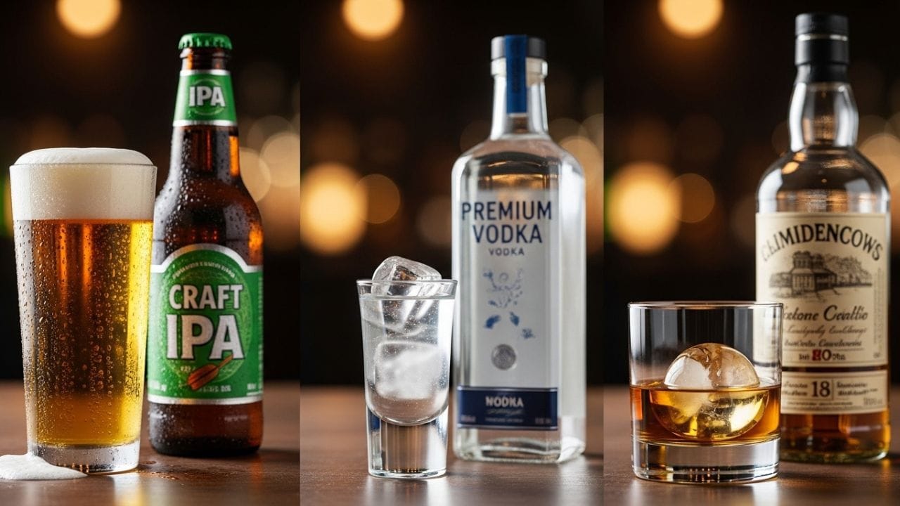 દારૂનું સેવન સ્વાસ્થ્ય માટે હાનિકારક માનવામાં આવે છે. છતાં, આનંદમાં હોય કે દુઃખમાં, મોટાભાગના લોકો દારૂ તરફ વળે છે. આજકાલ દારૂ પીવો ખૂબ જ સામાન્ય બની ગયો છે. યુવાનો ખૂબ જ નાની ઉંમરથી દારૂનું સેવન કરવા લાગ્યા છે. લોકો વિવિધ પ્રકારના દારૂનો પણ ઉપયોગ કરી રહ્યા છે. આ વિવિધ પ્રકારના દારૂમાં વિવિધ માત્રામાં આલ્કોહોલનું પ્રમાણ હોય છે. તો, આજે આપણે જોઈશું કે કયા દારૂમાં સૌથી વધુ દારૂ હોય છે: બીયર, વોડકા કે વ્હિસ્કી.