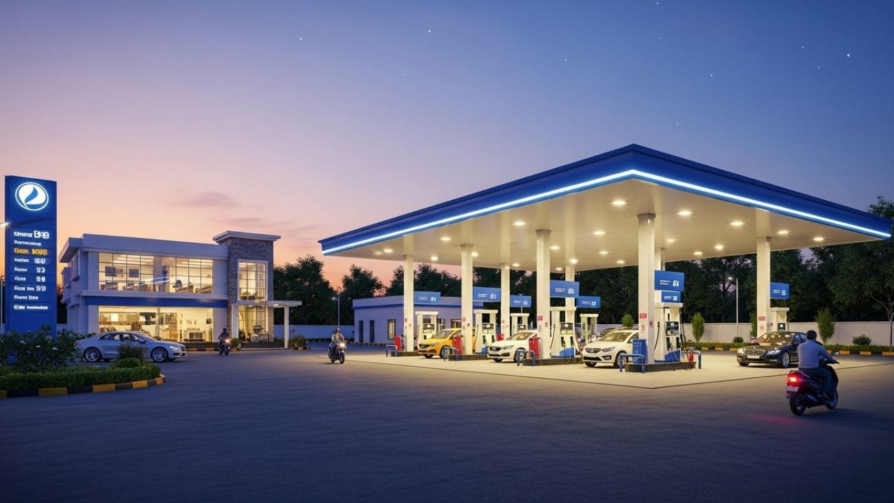 ભારતમાં પેટ્રોલ પંપ ખોલવા માટે ઈન્ડિયન ઓઈલ (IOCL), ભારત પેટ્રોલિયમ (BPCL) અને હિન્દુસ્તાન પેટ્રોલિયમ (HPCL) જેવી ઓઈલ કંપનીઓ સમયાંતરે જાહેરાતો બહાર પાડે છે. આ માટેની અરજી ઓનલાઇન કરવામાં આવે છે. અરજદારોની પસંદગી લોટરી અથવા મેરિટ (ગુણવત્તા) ના આધારે કરવામાં આવે છે. પસંદગી થયા પછી કંપની તે જગ્યાની તપાસ કરે છે, જરૂરી દસ્તાવેજોની ચકાસણી કરવામાં આવે છે અને પેટ્રોલ પંપ ચલાવવા માટેની ટ્રેનિંગ (તાલીમ) પણ આપવામાં આવે છે.