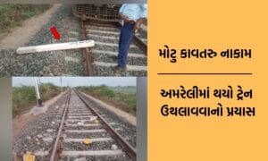 અમરેલીમાં ચિતલ-ખીજડિયા વચ્ચે ટ્રેન ઉથલાવવાનો પ્રયાસ, લોકો પાયલટની સમયસૂચક્તાથી ટળી મોટી રેલ દુર્ઘટના-Video