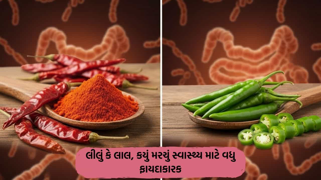 સ્વાસ્થ્ય માટે કયું મરચું વધુ ફાયદાકારક? લીલું કે લાલ