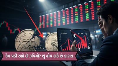 Breaking News: રૂપિયાનું નબળુ પ્રદર્શન યથાવત, અમેરિકી ડોલર સામે 91.38 થયો ! આટલા મોટા ઘટાડાનું શું કારણ હોઈ શકે છે?