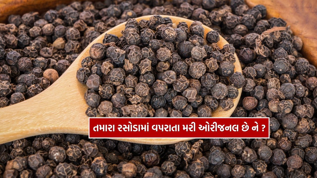 કાળા મરીનો ઉપયોગ રોજિંદા ખોરાકથી લઈને ચા અને અનેક ઘરેલુ ઉપચારોમાં થાય છે. તેની તીખાશ અને સુગંધ ખોરાકનો સ્વાદ વધારવા સાથે સ્વાસ્થ્ય માટે પણ લાભદાયક માનવામાં આવે છે. પરંતુ જો કાળા મરીમાં ભેળસેળ કરવામાં આવી હોય, તો તે માત્ર બિનઅસરકારક જ નહીં રહે પરંતુ આરોગ્ય માટે નુકસાનકારક પણ બની શકે છે. તેથી ભેળસેળયુક્ત કાળા મરીને ઓળખવું અત્યંત જરૂરી છે.