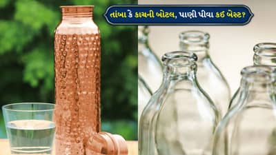 તાંબાની કે કાચની બોટલ... પાણી પીવા કયો વિકલ્પ બેસ્ટ છે? જાણો બંનેના ફાયદા અને નુકસાન