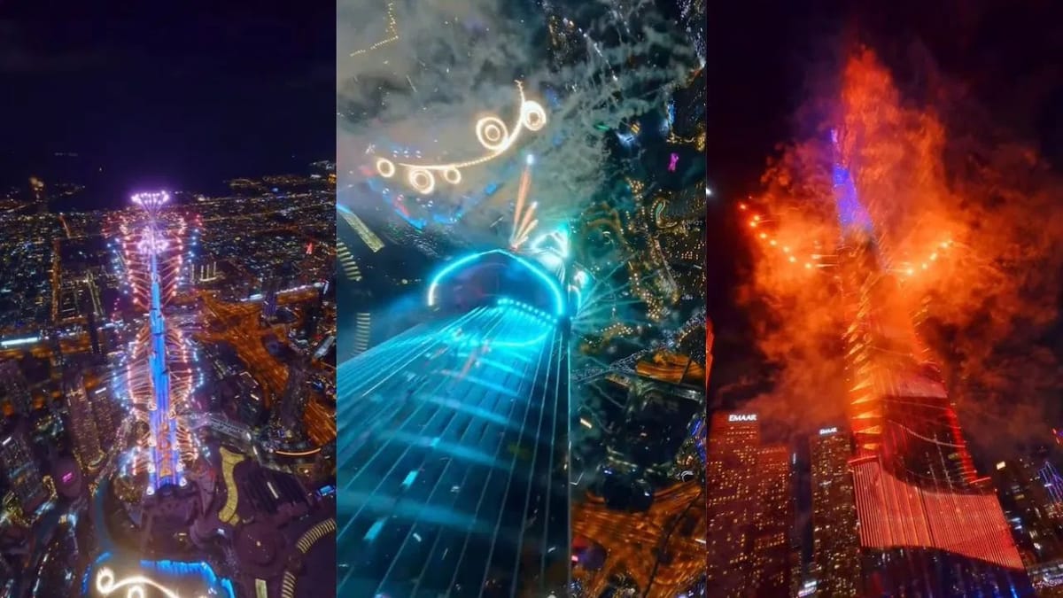 Viral Video: નવા વર્ષ પર દુબઈમાં મંત્રમુગ્ધ કરનારું દૃશ્ય જોવા મળ્યું, એવું લાગ્યું કે તમે બીજી જ દુનિયામાં છો