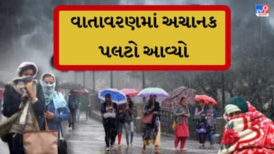 Gujarat Rain :  વેસ્ટર્ન ડિસ્ટર્બન્સ સક્રિય થતા ઉત્તર ગુજરાત, સૌરાષ્ટ્ર અને કચ્છના કેટલાક વિસ્તારોમાં હળવો વરસાદ વરસ્યો, જુઓ Video