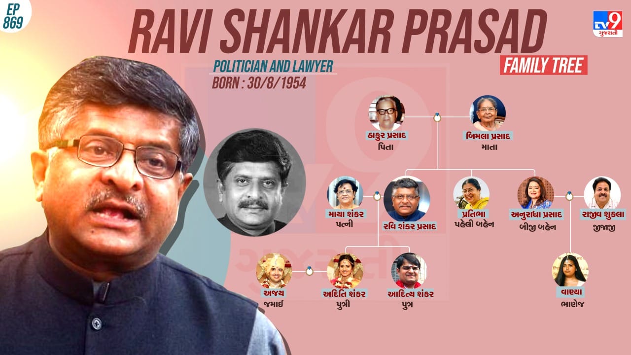 રવિશંકર પ્રસાદનો પરિવાર જુઓ